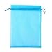 Anleolife 100pcs Blue Sheer Organza Bags 3x4 inch Wedding Party Favor Bags Drawstring Gift Bag Jewelry Candy Sample Organizer Craft Show Business Shopping Bags(Blue)