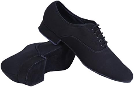 NLeahershoe Modern Men’s Black Lace-up Oxford Clothes International Latin Dancing Shoes