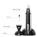 Nose Ear Hair Eyebrow Trimmer for Man - Denkonni 4 in 1 Aluminium Alloy Rechargeable Nose Ear Hair Trimmer with Base,Water Resistant Facial Hair Trimmer
