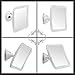 3X Magnifying Shower Mirror for Fogless Shaving with Suction Cup, Shatterproof Surface and 360° Swivel, 6.3