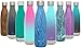 Simple Modern 34 Ounce Wave Water Bottle - Stainless Steel Liter Double Wall Vacuum Insulated Leakproof Pattern: Aqua Rain