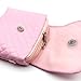 Elesa Miracle Kids Girl Quilted Leather Crossbody Handbag Purse, Chain Bag Little Girl Metal Chain Strap Bag (Pink with Gold Flower)