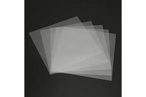 H&W Fuse Bead Iron Paper, Transparent Plastic Ironing Sheet, 20PCS (WA16-D1)