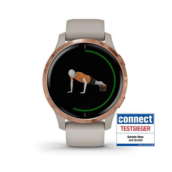 Garmin Venu, GPS Smartwatch with Bright Touchscreen Display, Features Music, Body Energy Monitoring, Animated Workouts…