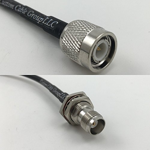 15 feet RFC195 KSR195 TNC MALE to TNC FEMALE BULKHEAD Pigtail Jumper RF coaxial cable 50ohm High Quality Quick USA Shipping