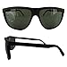 Vuarnet Mens VL1308 Polarized Classic Sunglasses, Black Frame / Grey Lens