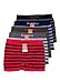 Men's Seamless Boxer Brief Stretchable Underwear 6-pcs Set, Assorted Colors