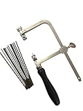 JSP GERMAN STYLE JEWELERS SAW FRAME with 144 ASSORTED JEWELERS SAW BLADES