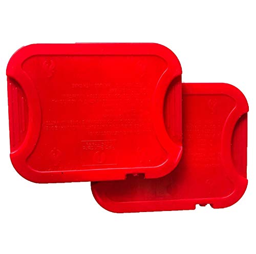 Red Suricata Reusable Hot Packs for Food - Set of 2 - Slim Thin Heat Packs for Lunch Box/Lunch Bag/Cooler (Red)