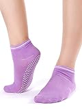 Plantar Fasciitis Socks (1 Pair), FDA Registered Premium Ankle Support Foot Compression Sleeves (Purple, Medium)