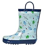Back to School Blowout Sale! RanyZany Robot Rain Boot for Boys-Satisfaction Guaranteed
