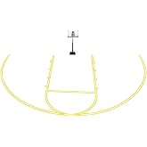 Franklin Sports High School Basketball Court Marking Stencil Kit | Regulation Line Dimensions, Continuous One-Piece Stencils, Durable, Reusable PVC Material, Great For Driveways + Concrete