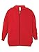 RABBIT SKINS Toddler Full-Zip Fleece Hooded Sweatshirt, Red, 2T, Small