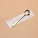 Wenkoni Stainless Steel Creative Spoon for Coffee Tea Cake Sugar Dessert Ice Cream Spoon (Set of 8.Color Gold)