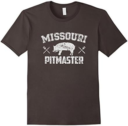 Men's Missouri Barbecue Pitmaster Shirt - Pit BBQ Competition 2XL Asphalt