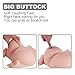 Pussy Ass Doll - 3D Realistic Silicone Vagina Anal Pussy Male Masturbator - LONOVE Lifelike Sex Doll for Men Masturbation Adult Toy (8.3 x 7.9 x 3.9 Inches)