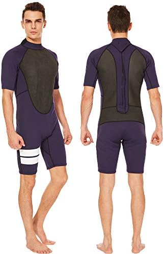 Flexel Wetsuit Shorty Men 2mm Boys Surfing Diving Wet Suit 3mm Short Sleeves Swimsuit
