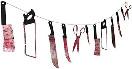 MACRHEE--Spooky Halloween Party Haunted House Hanging Garland Pennant Banner Decoration K