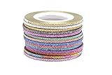 enForten 14Pcs/set 2mm Nail Striping Tape Line DIY Nail Art Adhesive Decal Form Stickers Nail Decoration Styling Tool