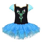 TIAOBU US Girls Birthday Party Ballet Tutu Dancewear Dress Size 4-5