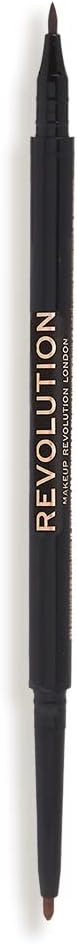 Makeup Revolution Felt & Kohl Eyeliner Brown Dual Tip Long Lasting Definition view 6