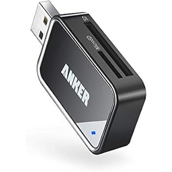 Anker 2-in-1 USB 3.0 SD Card Reader for SDXC, SDHC, SD, MMC, RS-MMC, Micro SDXC, Micro SD, Micro SDHC Card and UHS-I Cards