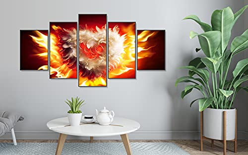 TAOPE 5 Stück Diamant Malerei Vollbohrer Kit, DIY 5D Diamond Painting Bilder Set Diamant Malen nach Zahlen Kreuzstich Stickerei Strass Mosaik Gemälde (Feder und Liebe)