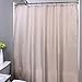 SlipX Solutions Soft Beige Fabric Shower Curtain Liner Works as Curtain or Liner (70 x 72, Mildew Resistant, Highly Water Resistant, Woven Cloth)
