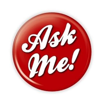 Amazon.com: Ask Me Buttons - Pack of 10
