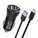 Quick Charge 3.0 Car Charger Dual USB Port For Motorola Moto Z3 Play, G6/G6 Plus,X4,Moto Z2 Play/Force, ,Moto Z Droid/Z Play Droid/Z Force Droid, Moto M, LG Phone V30 V20 G6 G5