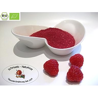 Gefriergetrocknetes bio Himbeerpulver 100g ohne Zusätze Schmütz-Naturkost, Bio Trockenfrüchte