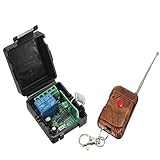 INSMA DC 12V 315MHz Wireless RF Remote Control Switch Channel Relay Transmitter and Relay Receiver with Battery