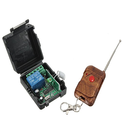 INSMA DC 12V 315MHz Wireless RF Remote Control Switch Channel Relay Transmitter and Relay Receiver with Battery