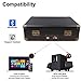 GOODNEW Vinyl Record Player Turntable, Built in Speakers, Support Headphone & RCA Outputand AUX (3.5mm) Input Jack & Bluetooth Connectionthumb 1
