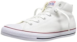 Image of Converse Men's Street Canvas Mid Top Sneaker, Natural/White, 10 M US