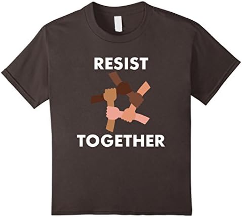 unisex-child Resist Together March Shirt for Women & Men 8 Asphalt