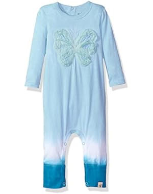 Organic Stripe Snap-Front Coverall