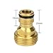 6 Pieces Brass Male Thread Hose Nozzle Quick Connect Adapter
