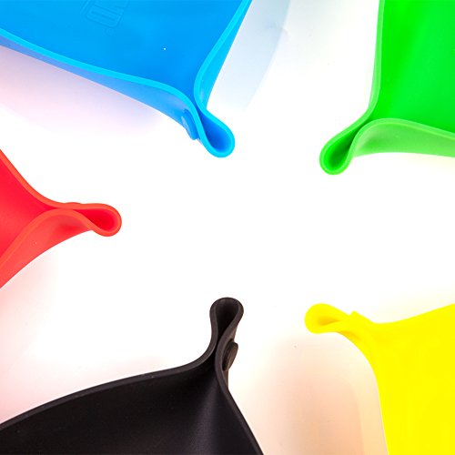 GAMELAND Silicone Board Game Storage Bowls Bits Bowls Dice Tray, 5Pack