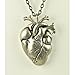 Gravity Silver Heart Vampire Necklace Anatomical Zombie Horror Bloody Gothic Halloween