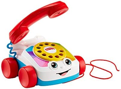 Fisher Price Fgw66 Fisher Price Chatter Telephone Klassisk Leksakstelefon Som Gar Att Dra Omkring Amazon Se Leksaker