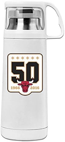 FASHION DYD 2016 Chicago Bull 50 Anniversary Logo Sport Water Bottle With Handle Vacuum Cup