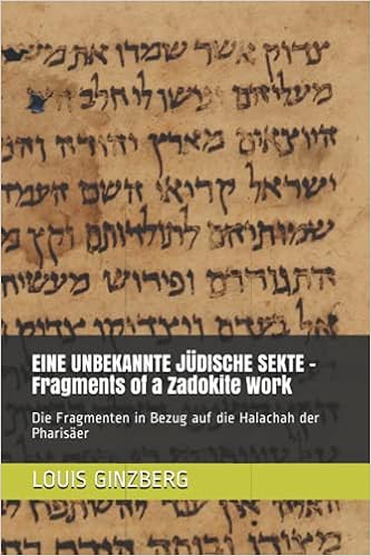 EINE UNBEKANNTE JÜDISCHE SEKTE