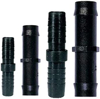 Pisces Inline Pond or Garden Barbed Hose Joiner 20mm - 20mm (0.75-0.75 inch) - Tubing Adapter for Easy Connection of Hosepipe