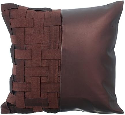 Amazon Com The Homecentric Decorative Brown Euro Pillow Covers