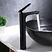 Beelee Bathroom Vessel Sink Mixer Faucet 11inch Single Handle One Hole Matte Black