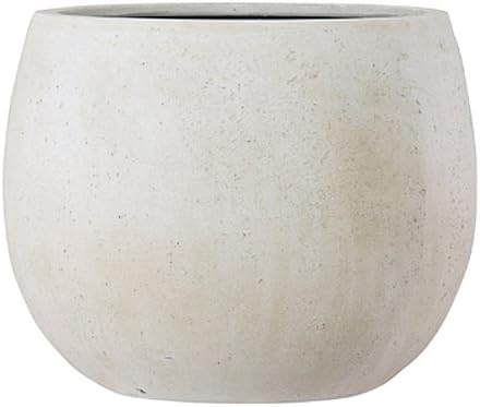 Amazon Co Jp グラスファイバー製 軽量 大型植木鉢 テラニアス ローバルーン アンティークホワイト 55cm Diy 工具 ガーデン