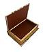 Vintage Fairy Book Box Leather Over Wood Secret Storage Box Fairy Keepsake