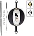 RDX Leather Boxing Speed Bag MMA Double End Dodge Ball Punching Training Floor to Ceiling Rope Workout