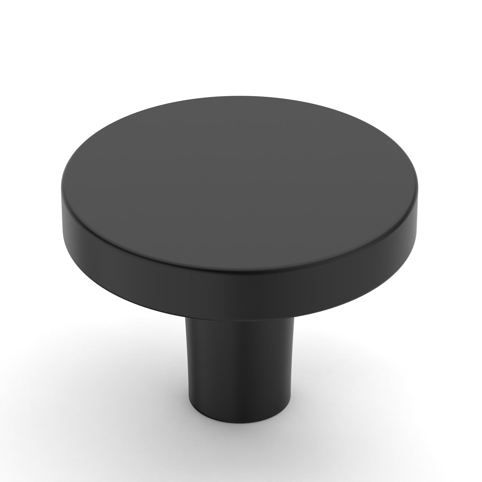 Photo 1 of Amerdeco 30 Pack Matte Black Cabinet Knobs Single Hole Cabinet Pulls 1 Inch (30MM) Diameter Round Drawer Knobs and Pulls for Bathroom Cabinets K0021